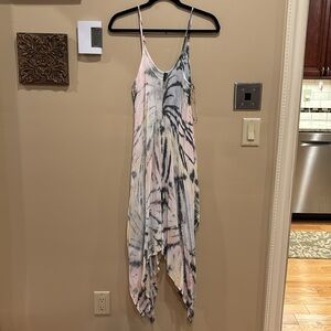 BOHO ME HANKER-CHIEF HEM SLIP DRESS